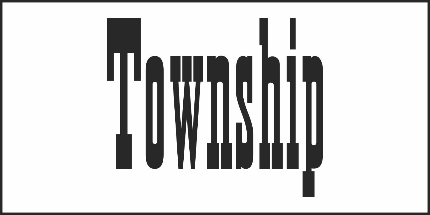 Example font Township JNL #5
